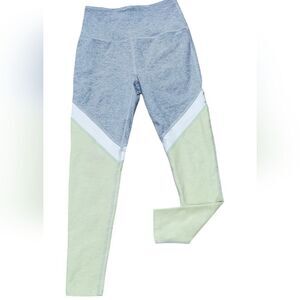 Beyond Yoga Gray, White & Sage Green Leggings
